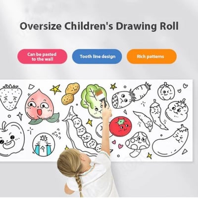 KreativKids - Förderung von Kreativität und Lernen durch Wandaufkleber-Malset | 1 + 1 GRATIS