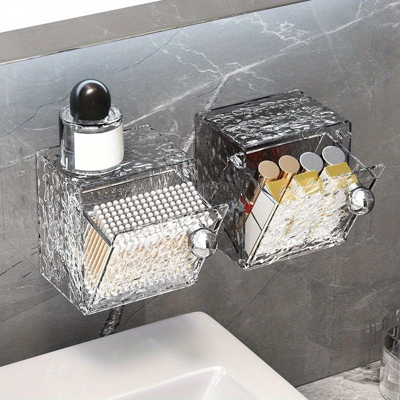 GlamoraCase — Transparenter, wandmontierter Make-up-Organizer