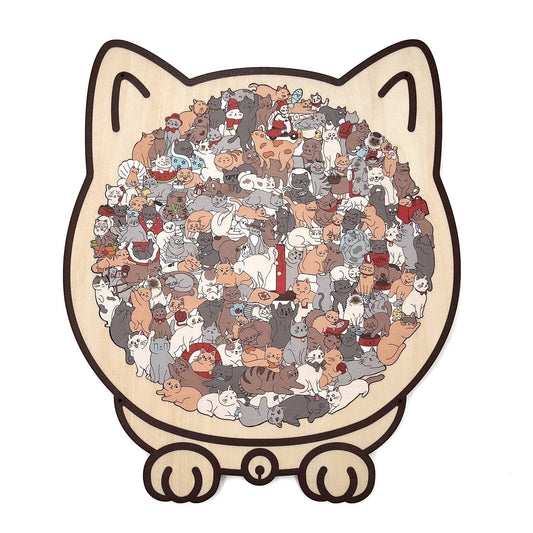 Mila – 135-teiliges Morandi Katzen-Puzzle | 2+1 GRATIS