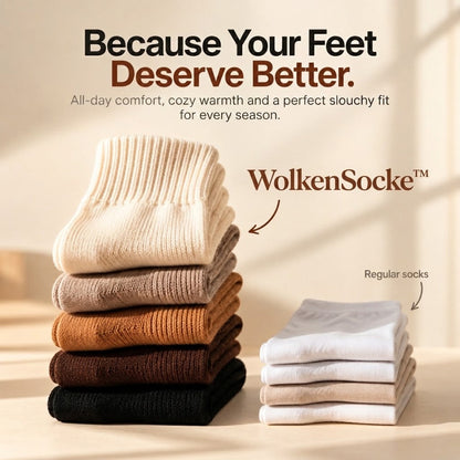 WolkenSocke™ | Gemütliche Slouchy Strick-Socken im 5er-Pack