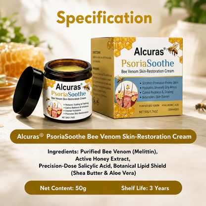 Alcuras® PsoriaSoothe – Hautregenerierende Creme mit Bienengift