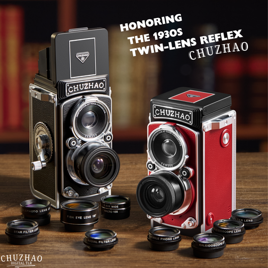 LuminaVue – TLR 2.0 Digitalkamera im Vintage-Stil mit zwei Objektiven