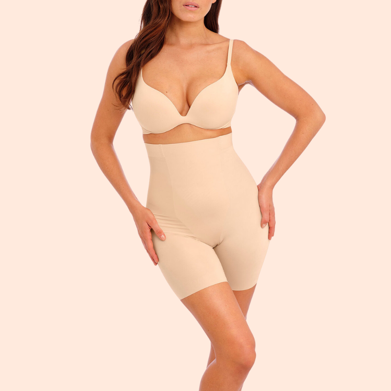 Rutschfeste Shaping-Panty-Shorts mit hohem Bund