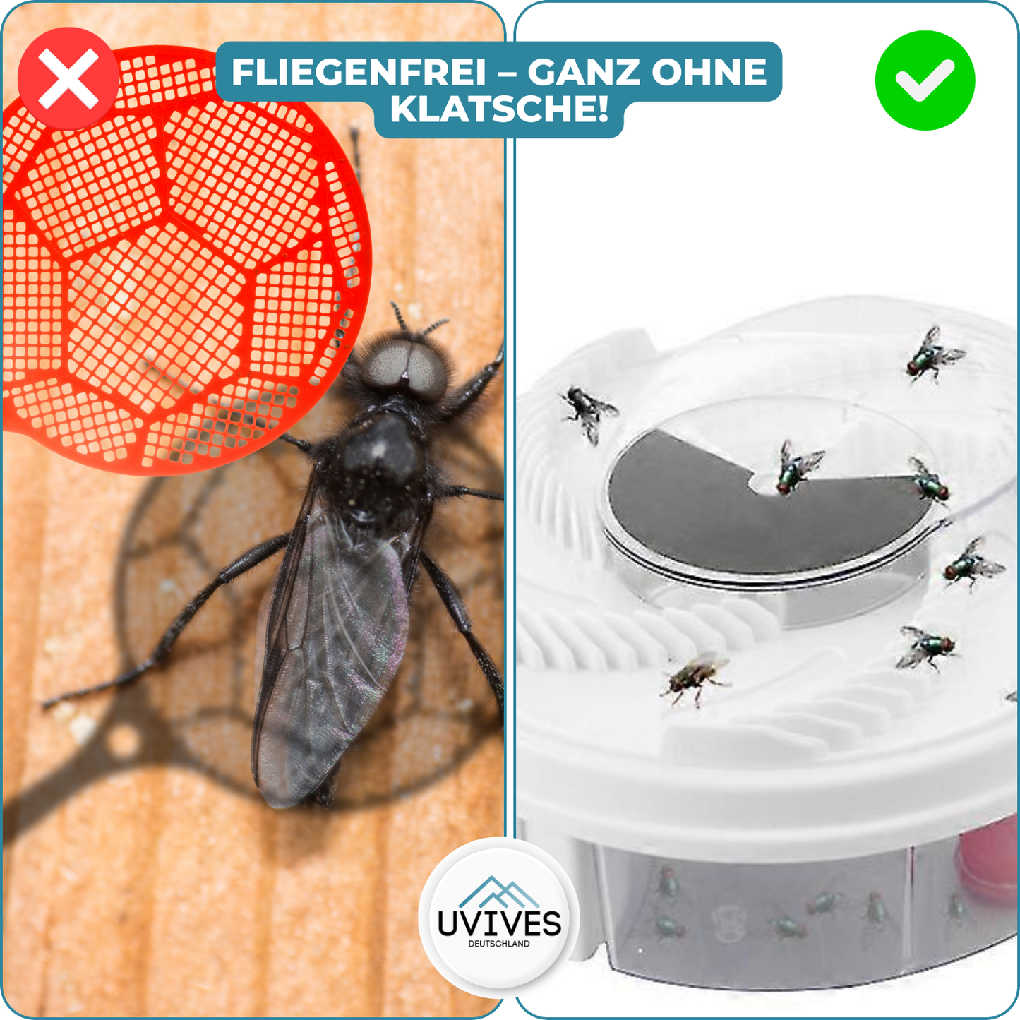 FlyFree – Leise & Chemiefrei gegen Fliegen