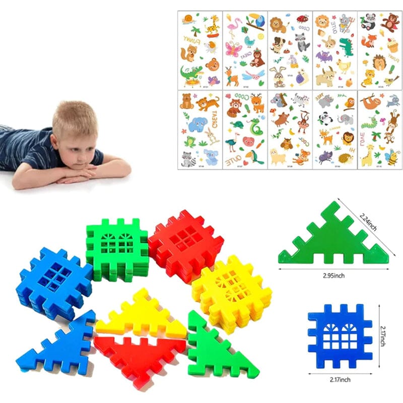 KreativBauKids - Große Bauklötze für endloses kreatives Spiel | 50% RABATT
