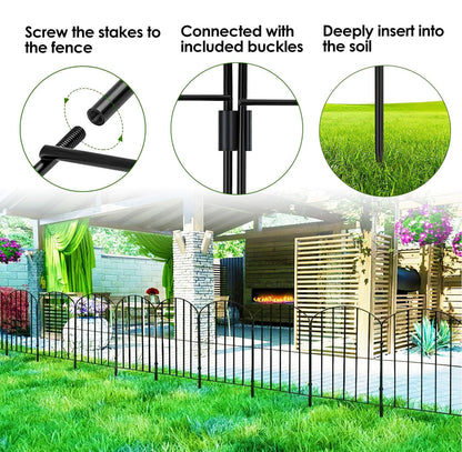 GardenCare™ | Dekorativer Edelstahl-Gartenzaun für Pflanzen & Beete
