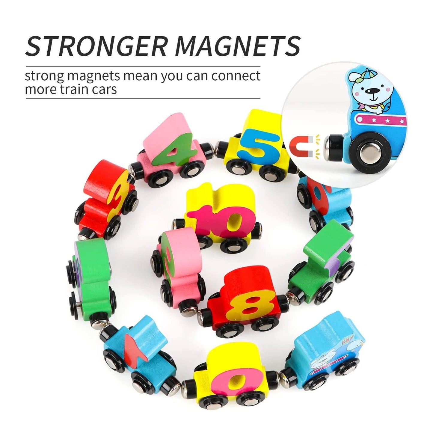 EduTrain – Magnetisches Holzeisenbahn-Puzzle