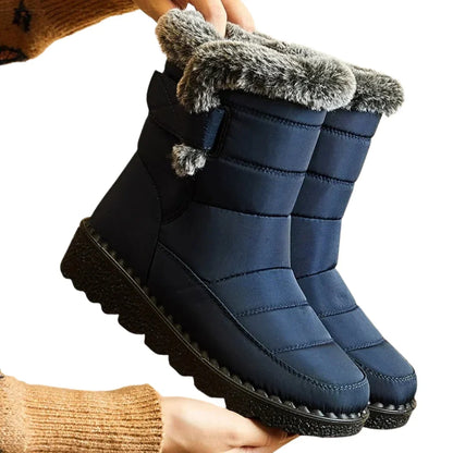 SnowComfort™ | Warme orthopädische Damen-Winterstiefel mit Plüschfutter und rutschfester Sohle