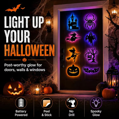 ScareLume™ – Leuchtende Halloween LED-Wandaufkleber für gruselige Stimmung 🎃🦇