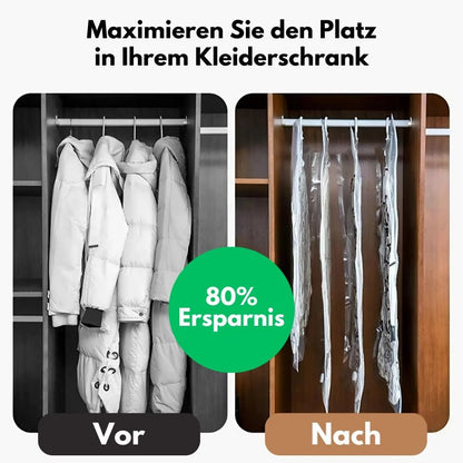 ClosetCrush — Vakuum-Aufbewahrungsbeutel für Kleidung und Ordnung im Kleiderschrank