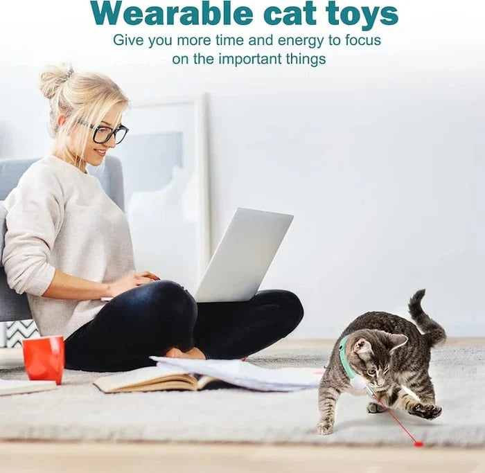 PawLuxe™ | Interaktives Laser-Spielzeughalsband für Katzen
