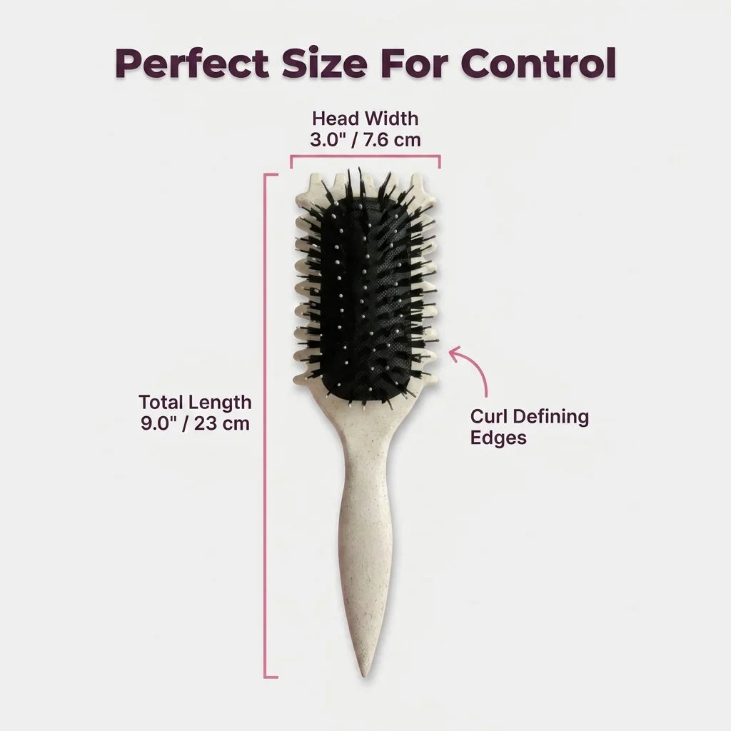 Anti-Frizz Lockenstyling-Bürste – Definiert Locken ohne Frizz oder Ziepen