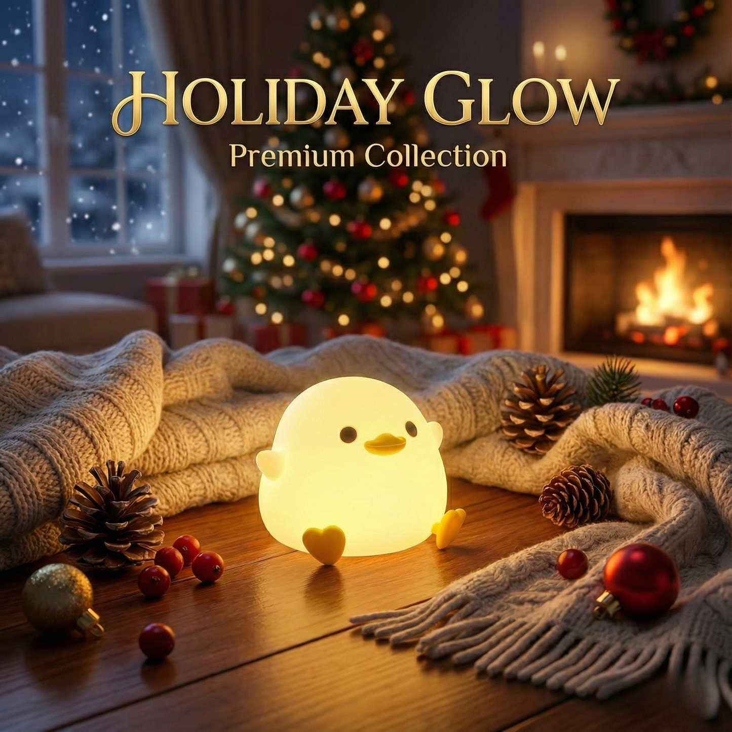 GlideGlow — Süße LED-Nachtlichtlampe für den Nachttisch & die Kinderzimmer-Deko