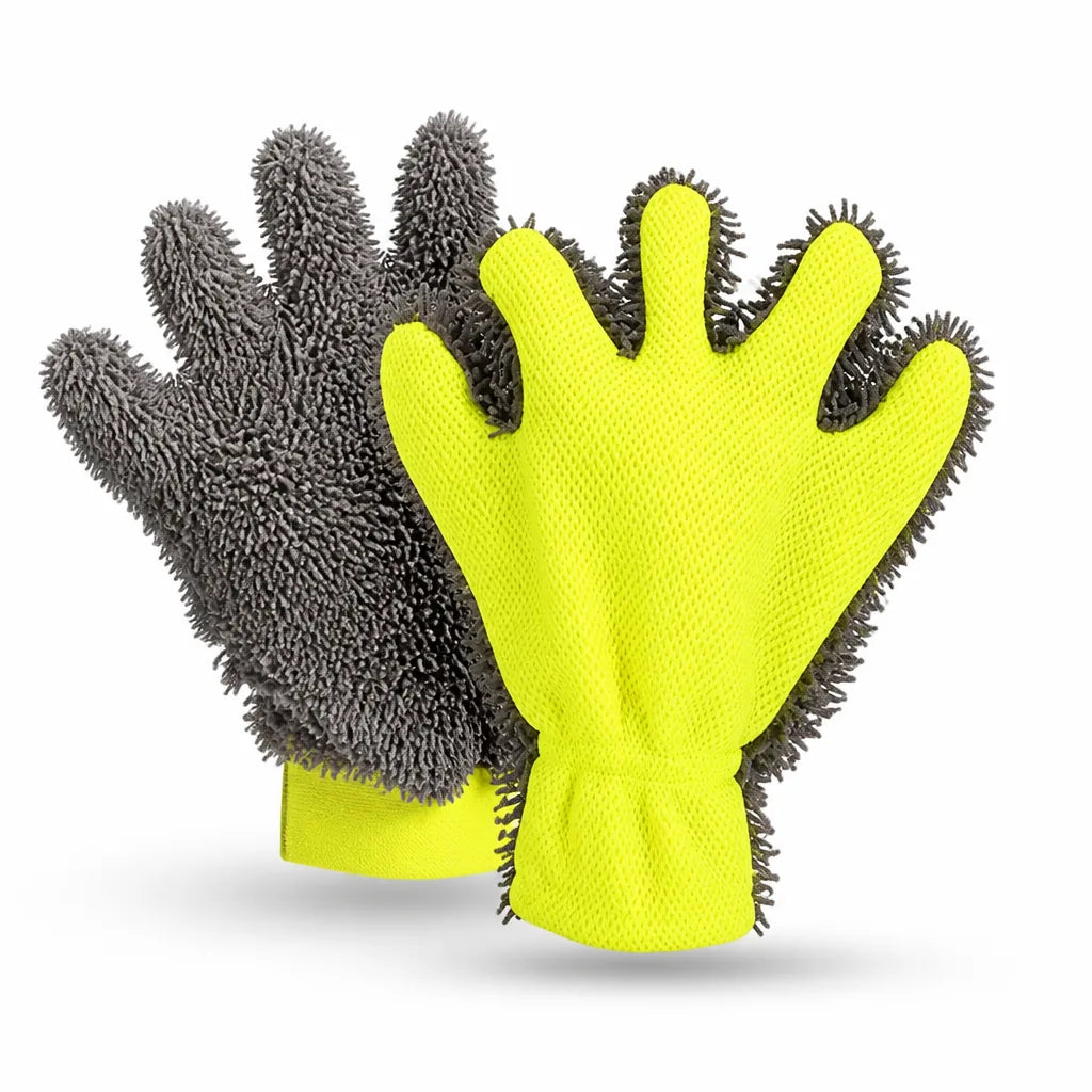VeloShine™ Autowaschhandschuhe — Mühelos jede Kurve reinigen für kratzfreien Glanz wie frisch aus dem Showroom
