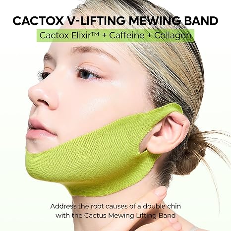 CactoLift™ – Kühlende Kollagen-V-Lifting-Maske für Kinn & Kiefer