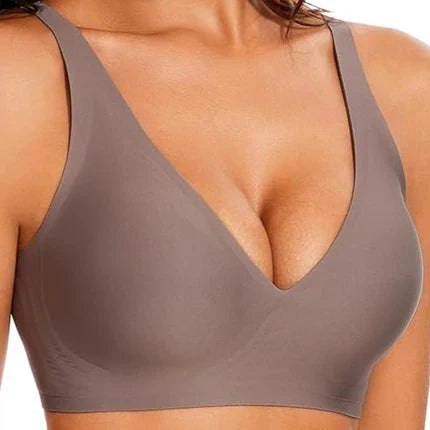 Nahtloser Deep-V Push-up-BH ohne Bügel