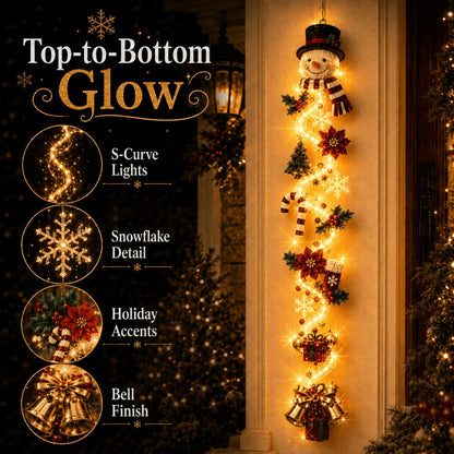 MerryCascade™ Leuchtende Weihnachts Türdekoration – 6 Festliche Motive | Letzter Tag Rabatt!