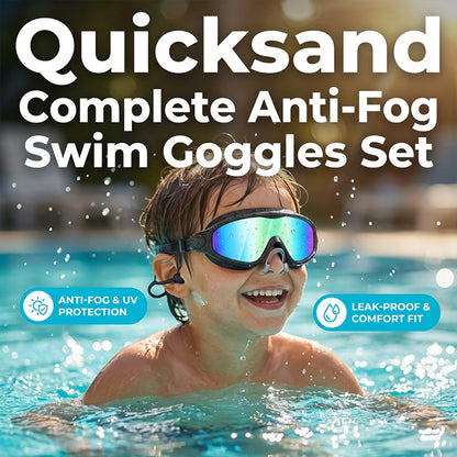 AquaVision Kids™ | Kinder-Schwimmbrille mit Ohrstöpseln
