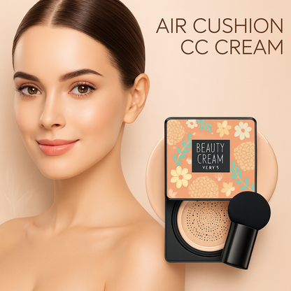 Air-Cushion-CC-Cream-Foundation mit Applikator für ein natürliches Finish