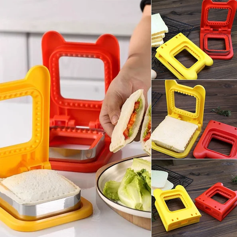Sandwich Ausstecher & Versiegler | Macht gefüllte Taschen-Sandwiches in Sekunden | BPA-freier Kunststoff | Für Lunchbox & Snacks