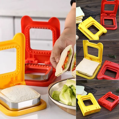 Sandwich Ausstecher & Versiegler | Macht gefüllte Taschen-Sandwiches in Sekunden | BPA-freier Kunststoff | Für Lunchbox & Snacks