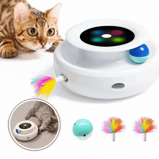 PurrPlay™ | Interaktives 2-in-1-Smart-Katzenspielzeug