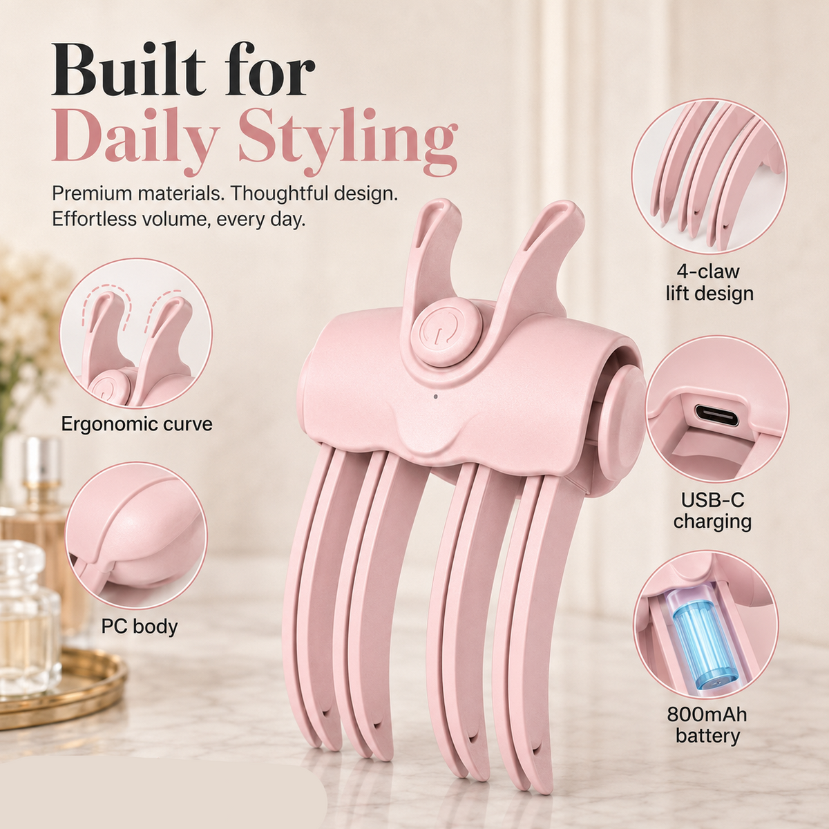 VoluLift — Cordless Root Lifting Styler | 50% OFF