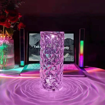 Velurea — Kristall-LED-Tischlampe mit farbwechselndem Licht