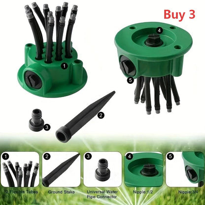 FlexRain™ | Flexibler Garten-Sprinkler mit individuell einstellbaren Sprüharmen