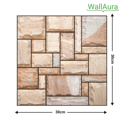 2+2 Gratis | WallAura™ 4er Set 3D Hochwertige Wandfliesen Selbstklebend 30x30 cm