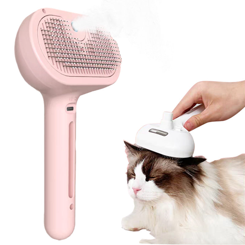 FellGlanz™ – Spray-Katzenbürste | Glänzendes Fell, einfache Pflege | 50% RABATT