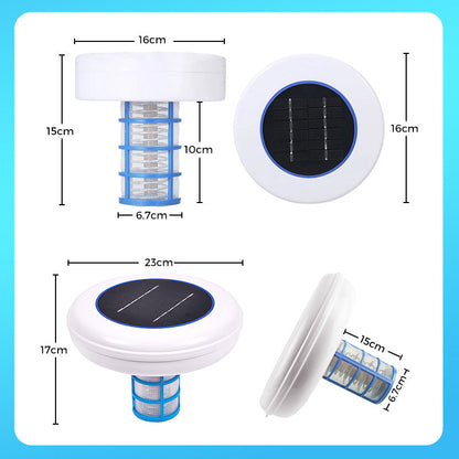 SolarSplash – Solarbetriebener Poolreiniger für mühelose Sauberkeit — spart Zeit, Aufwand und Energie.