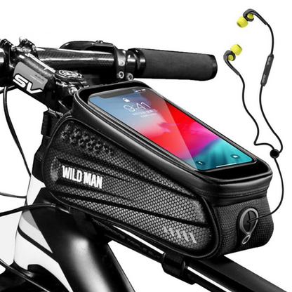 Fahrrad-Rahmentasche mit Handy-Fenster – Wasserdichtes Hardcase | Letzter Tag Rabatt!