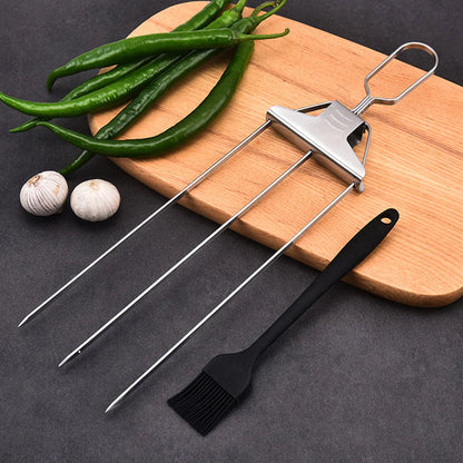BlazeTrio Spieße — BBQ-Spieß-Set aus Edelstahl