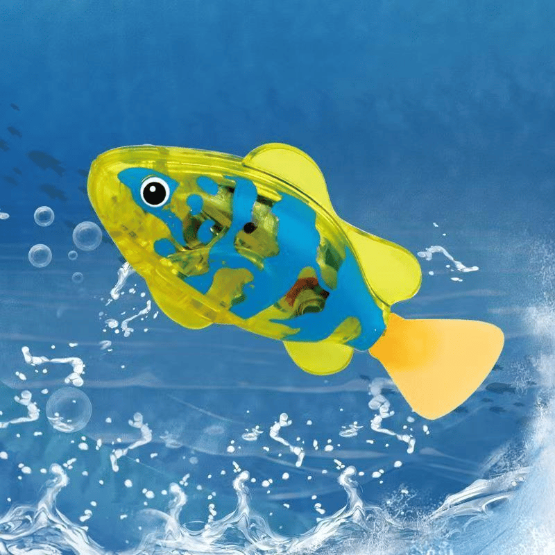 🔥🔥LETZTER TAG SALE – 50 % RABATT🔥🔥 🛁✨Elektronisches Bade-Spielzeugfischchen | LED-Leuchte | Automatisch schwimmendes Badewannenspielzeug 🐠💦