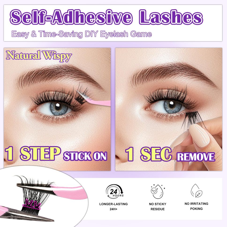LashPress Wimpernextensions ohne Kleber – Natürliches Volumen