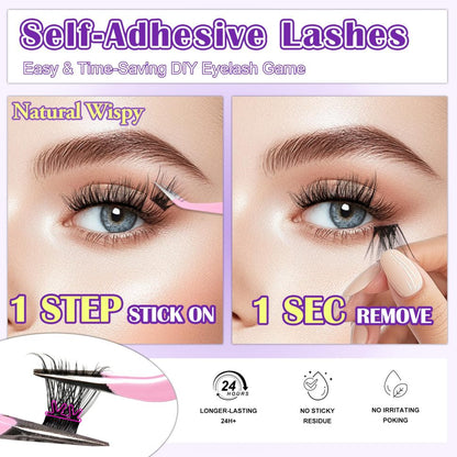 LashPress Wimpernextensions ohne Kleber – Natürliches Volumen