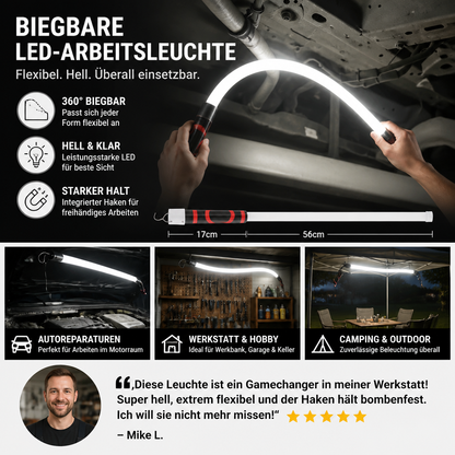 FlexBeam Pro – biegbare LED‑Arbeitsleuchte