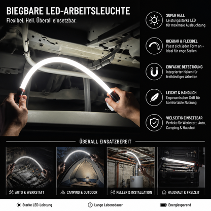 FlexBeam Pro – biegbare LED‑Arbeitsleuchte