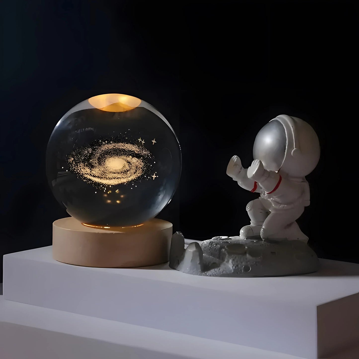 AstralGlow – 3D-Galaxie-Kugellampe