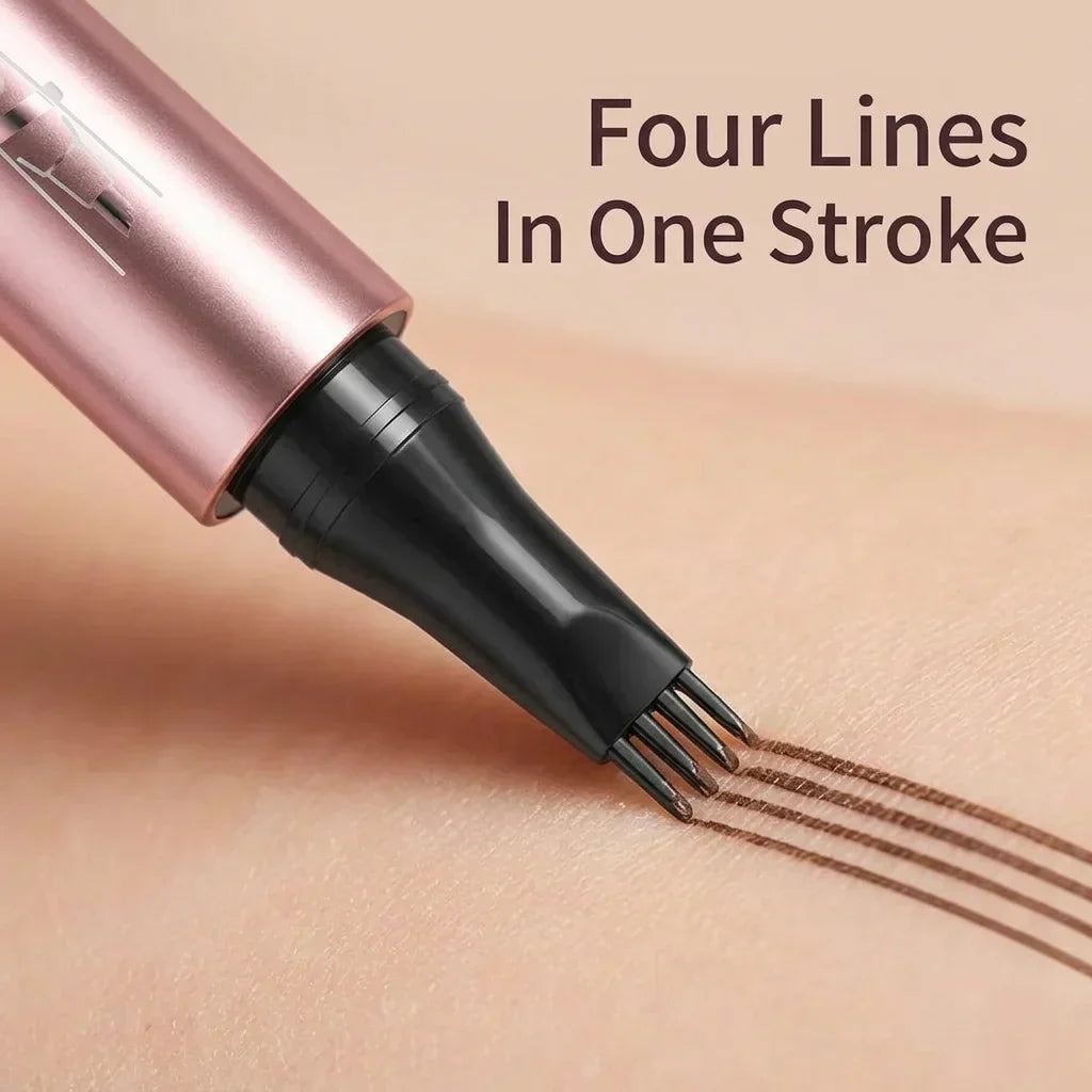 BrowStroke™ | Wasserfester Augenbrauenstift mit 4-Zinken-Spitze