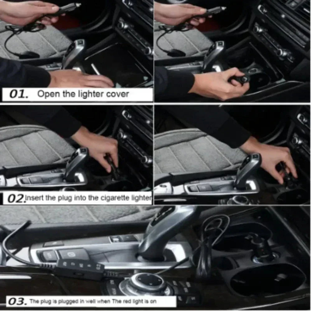 SeatWarm™ | Beheizbare Autositzauflage für Vorder- & Rücksitze mit regulierbarer Wärme