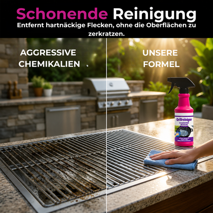 50% Rabatt | GrillGlow™ - Mühelose Sprüh- und Wisch-Reinigungskraft für den Grill