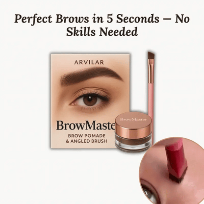 BrowMaster – Augenbrauenpomade mit abgeschrägtem Pinsel