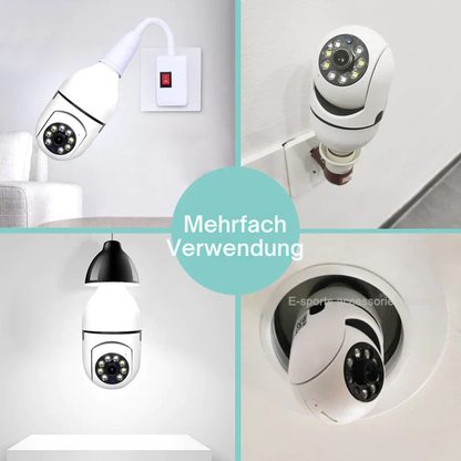 CCTV Kamera | 360° Rundumsicht | Full HD Nachtsicht | BulbCam360