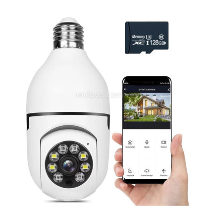 CCTV Kamera | 360° Rundumsicht | Full HD Nachtsicht | BulbCam360