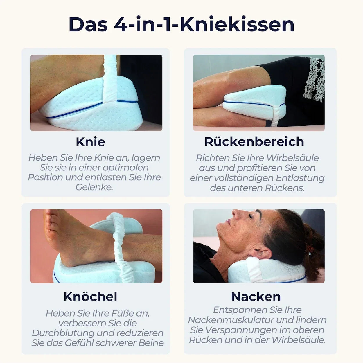 KneeDream™ – Orthopädisches Kissen für entspanntes Schlafen