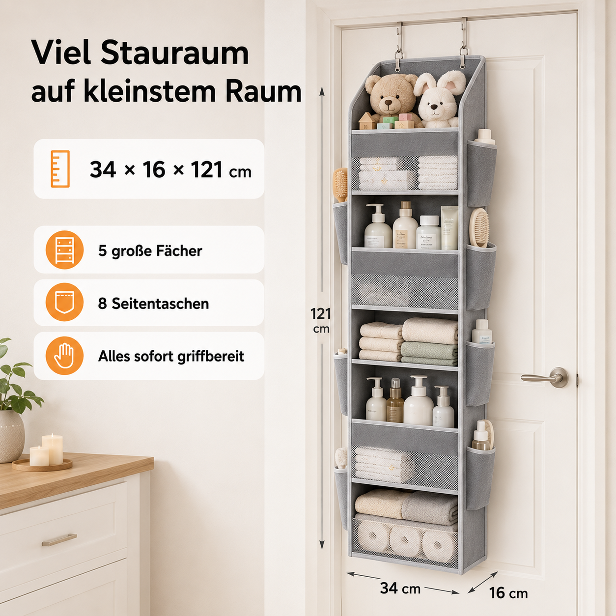 Stowly™ Türorganizer – Mehr Stauraum ohne Platzverlust