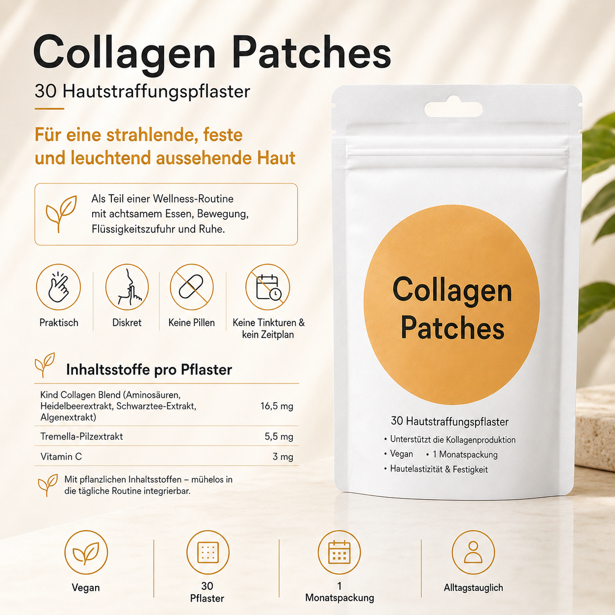 Moringa · 𝗕erberin ＆ NAD＋10-IN-1 𝗙ortschrittliches 𝗡ano-Mikronadel-𝑷𝒇𝒍𝒂𝒔𝒕𝒆𝒓 - Für Adipositas, Herz-Kreislauf-Gesundheit, Diabetes, Schlafapnoe, Gelenkprobleme u.v.m.