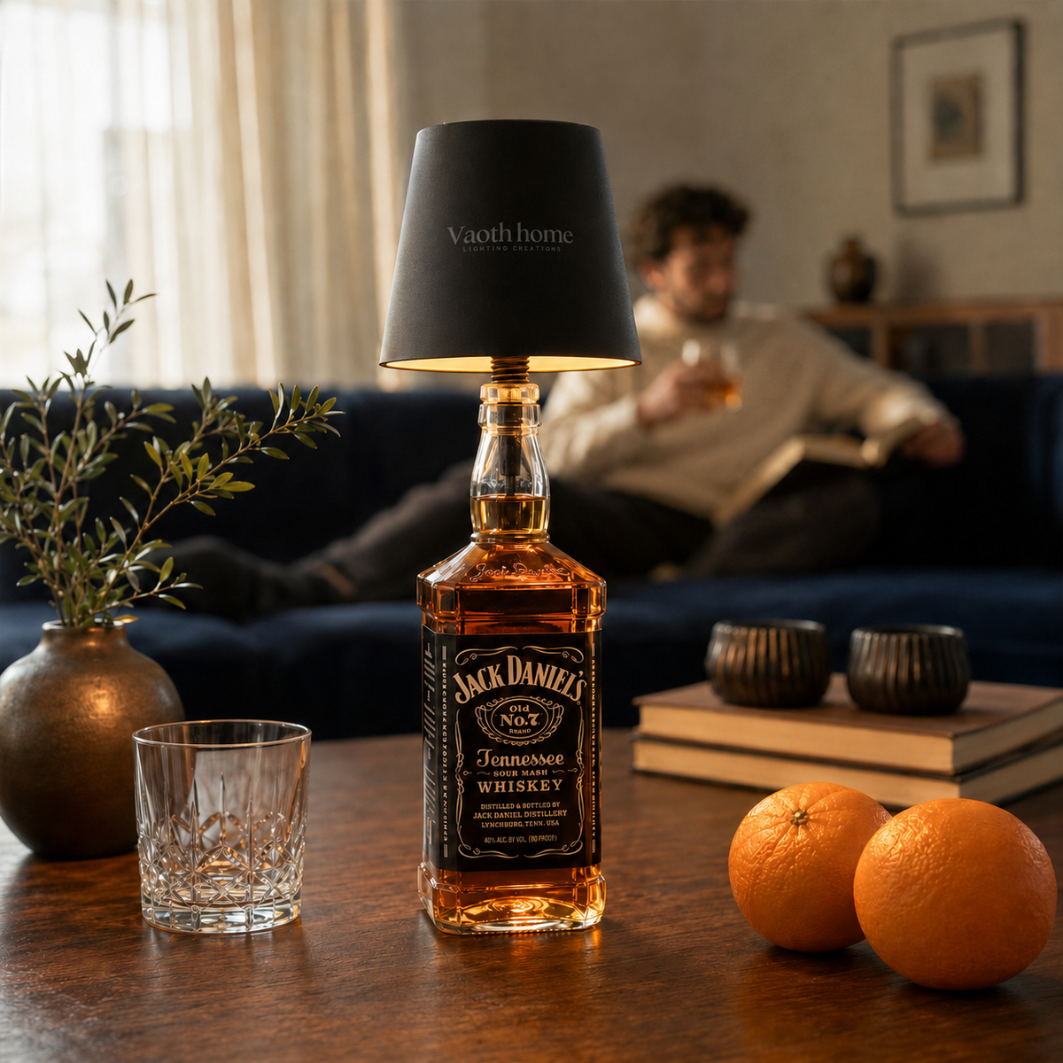 Luminova™ – Kabellose Flaschenlampe mit USB-C